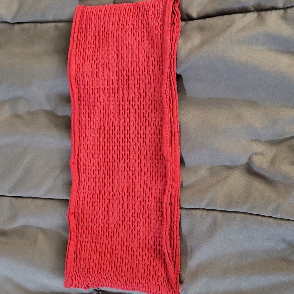 Red Seamless bandeau top